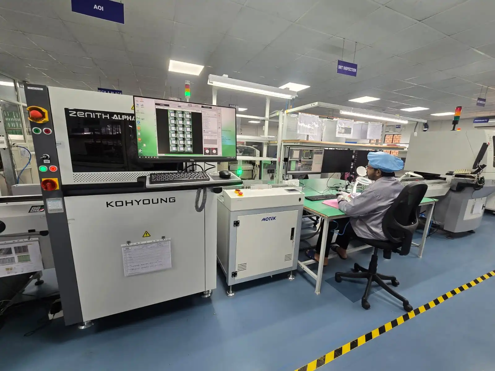 Automated optical inspection AOI line Vishesh Innovative Technologies