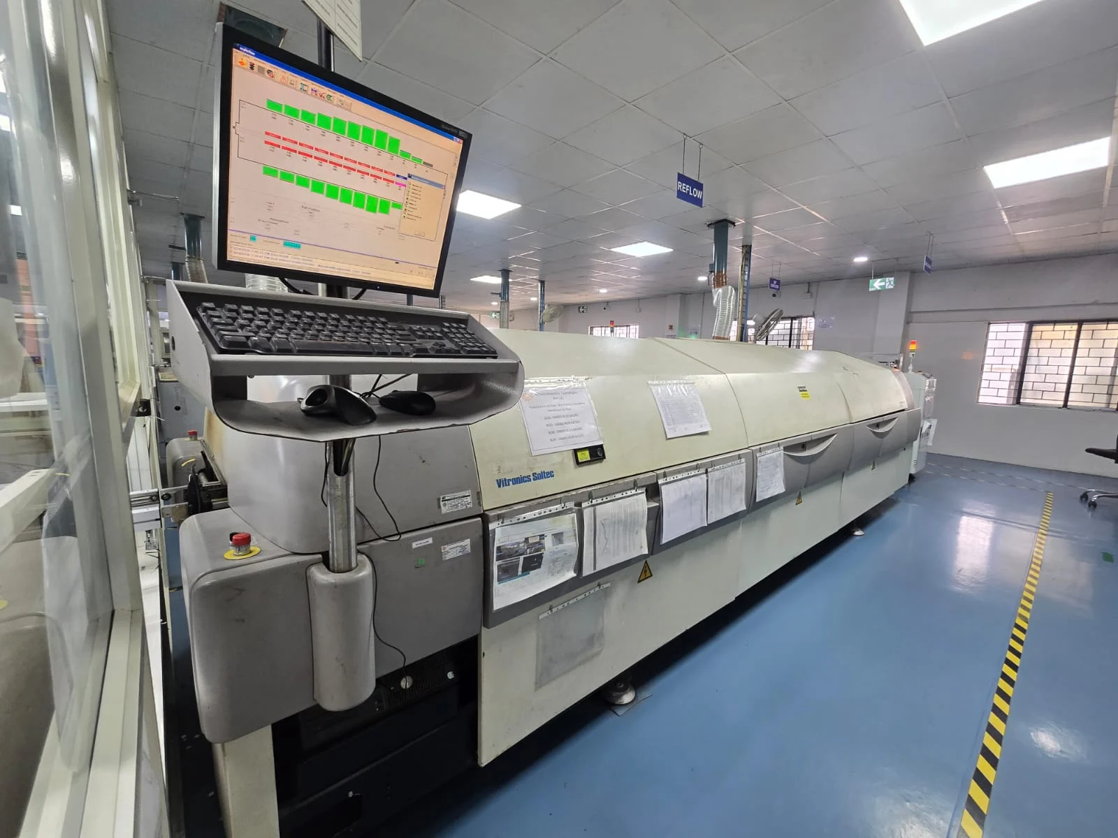Reflow oven entry exit Vishesh electronics manufacturing Bangalore