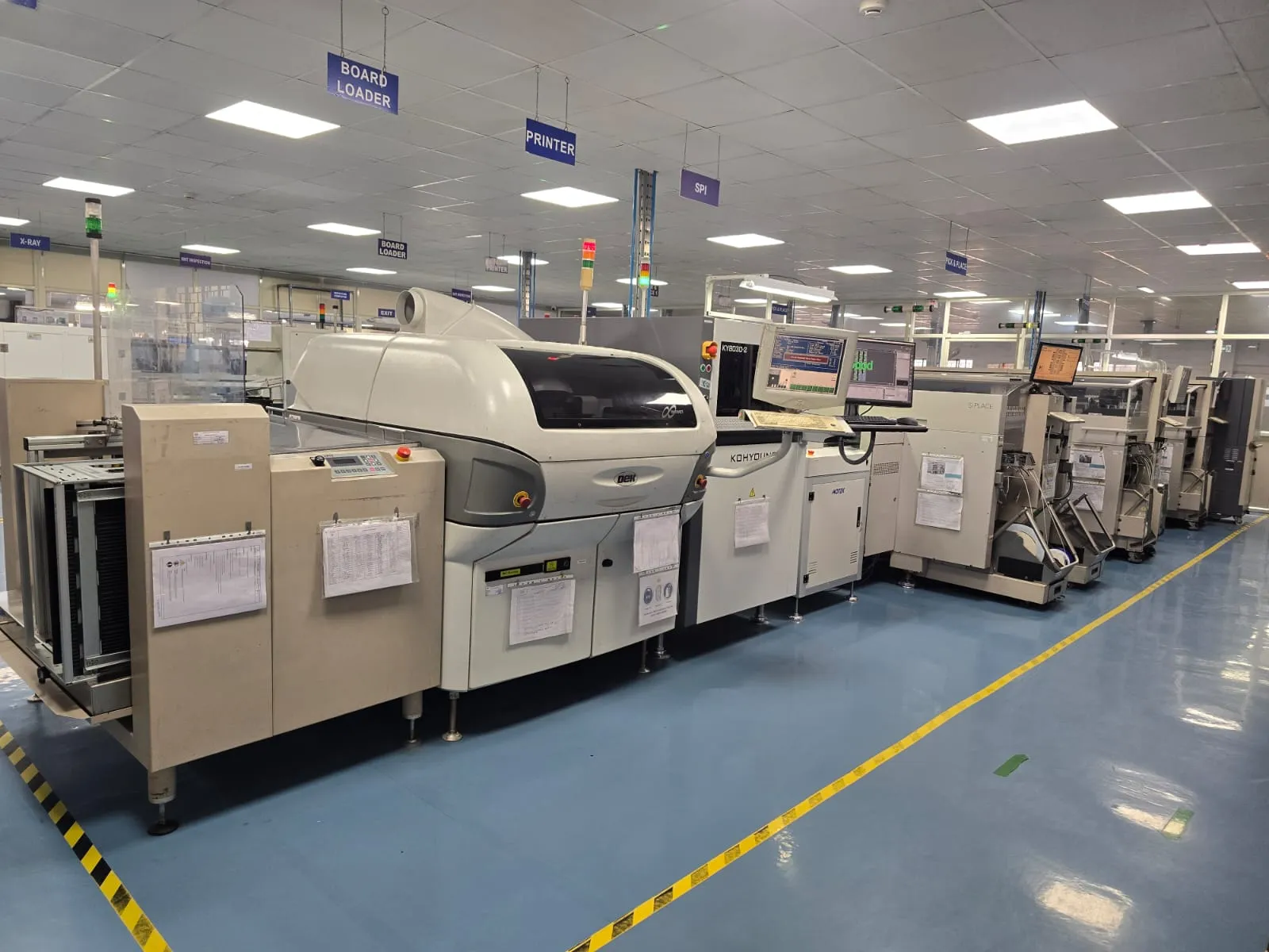 SMT assembly line for IoT module PCBA at Vishesh EMS Bangalore